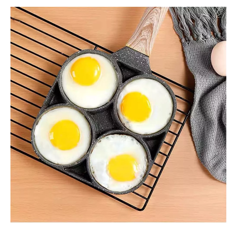 Sarten Antiadherente 4 Puestos Sarten Multifucional Huevos